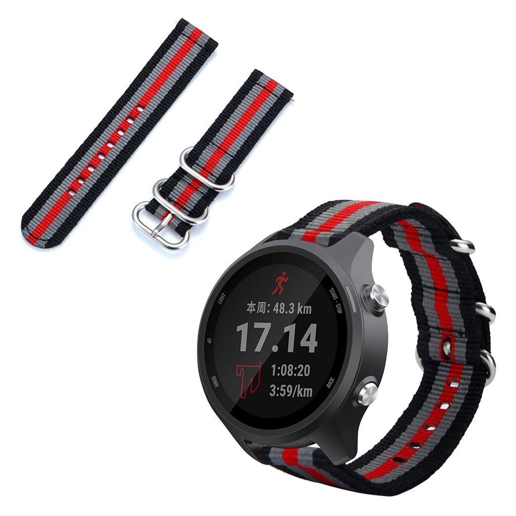  Garmin Forerunner 245 / Garmin Forerunner 245 Music Nylon Rem - Flerfarvet#serie_4