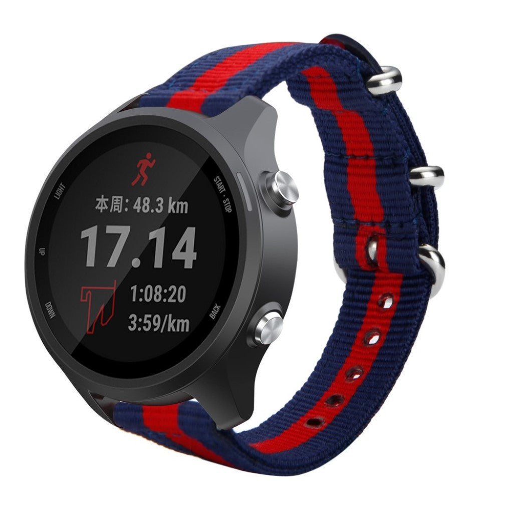  Garmin Forerunner 245 / Garmin Forerunner 245 Music Nylon Rem - Blå#serie_6