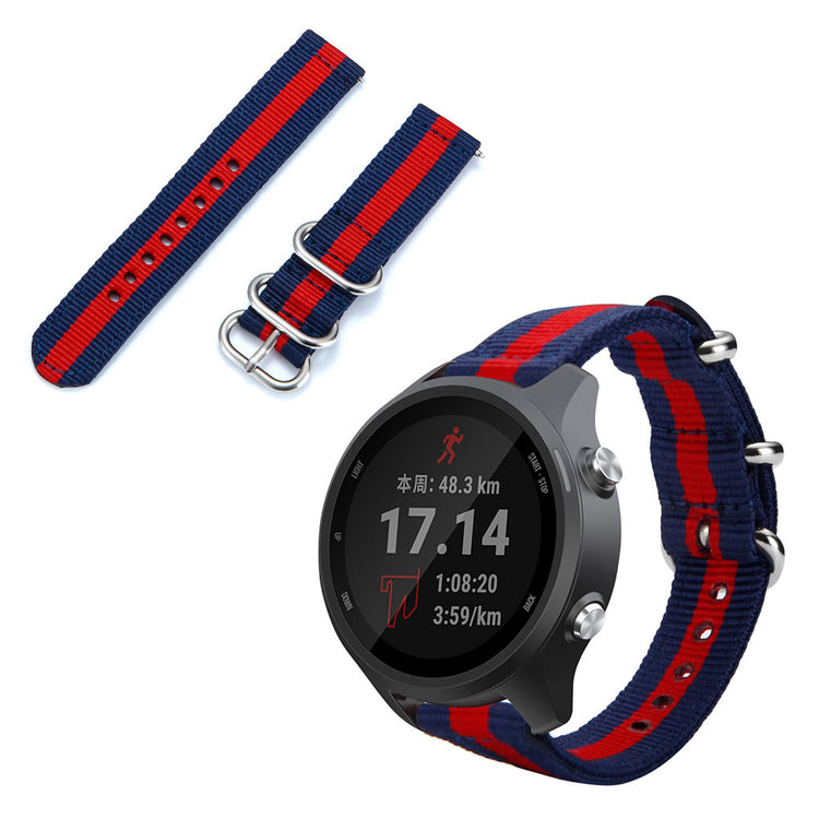  Garmin Forerunner 245 / Garmin Forerunner 245 Music Nylon Rem - Blå#serie_6