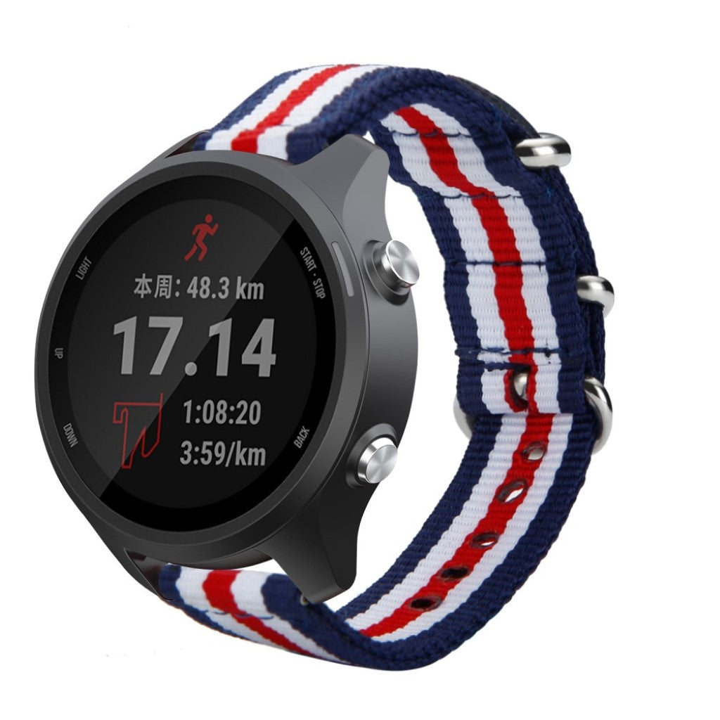  Garmin Forerunner 245 / Garmin Forerunner 245 Music Nylon Rem - Flerfarvet#serie_7