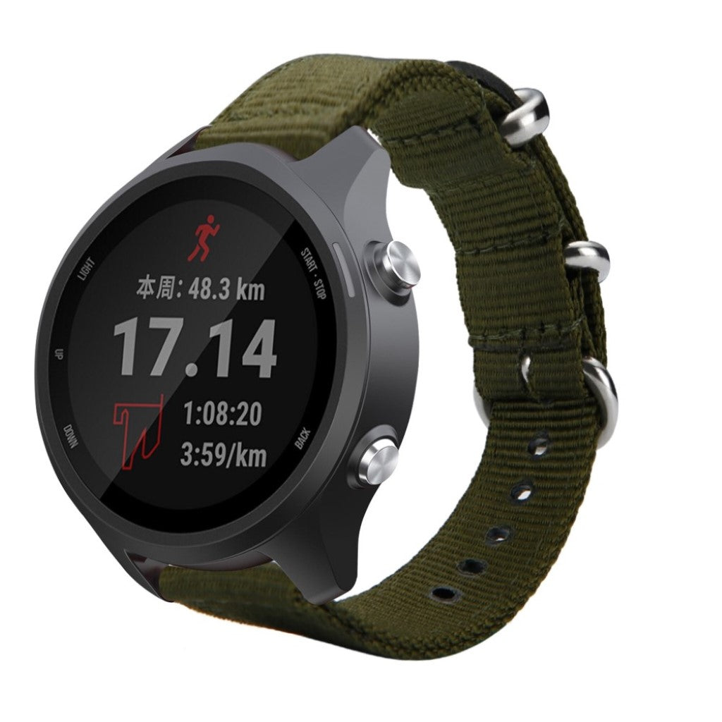  Garmin Forerunner 245 / Garmin Forerunner 245 Music Nylon Rem - Grøn#serie_8