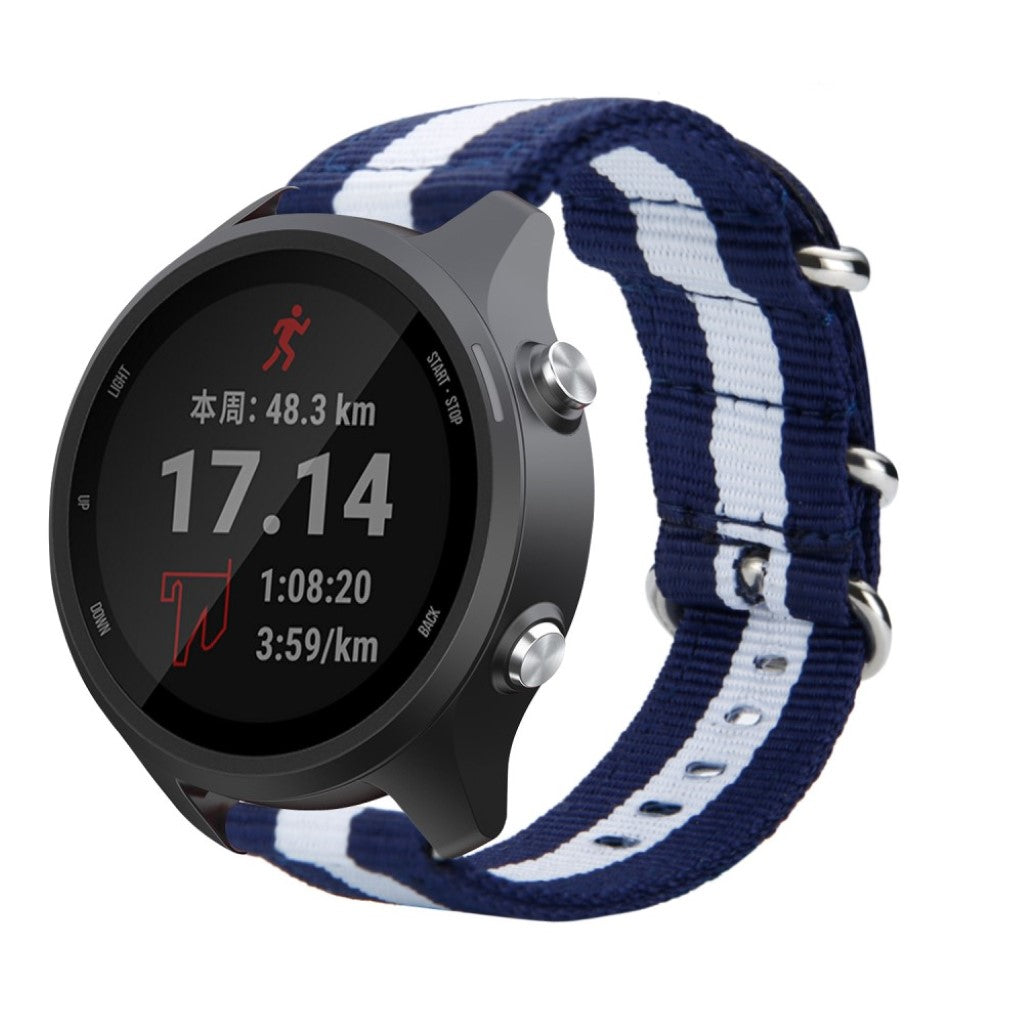  Garmin Forerunner 245 / Garmin Forerunner 245 Music Nylon Rem - Blå#serie_9