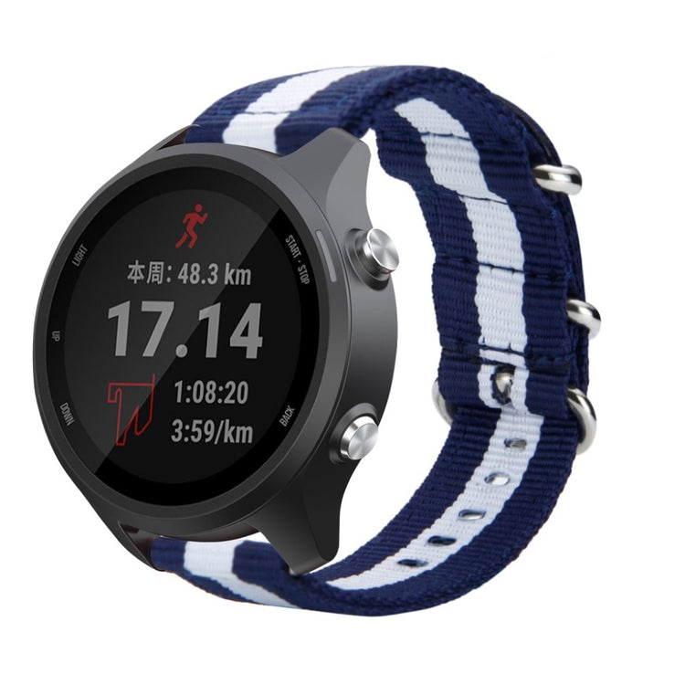  Garmin Forerunner 245 / Garmin Forerunner 245 Music Nylon Rem - Blå#serie_9