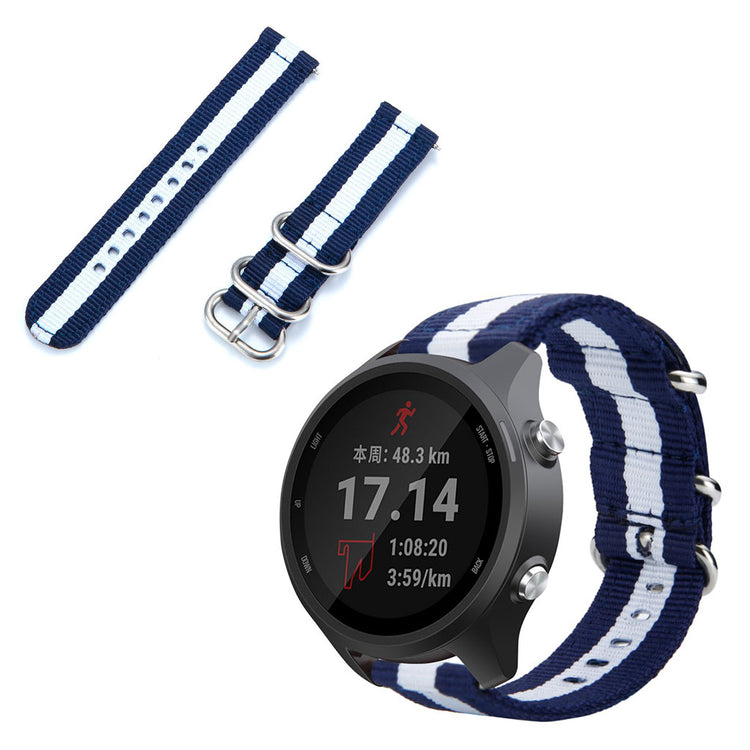  Garmin Forerunner 245 / Garmin Forerunner 245 Music Nylon Rem - Blå#serie_9