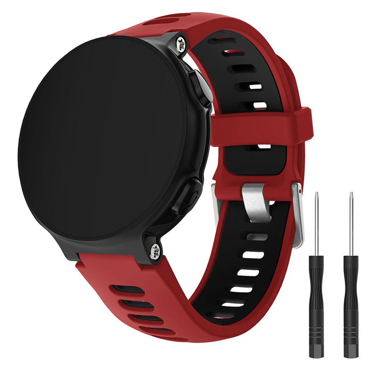 Rigtigt holdbart Universal Garmin Silikone Rem - Rød#serie_1