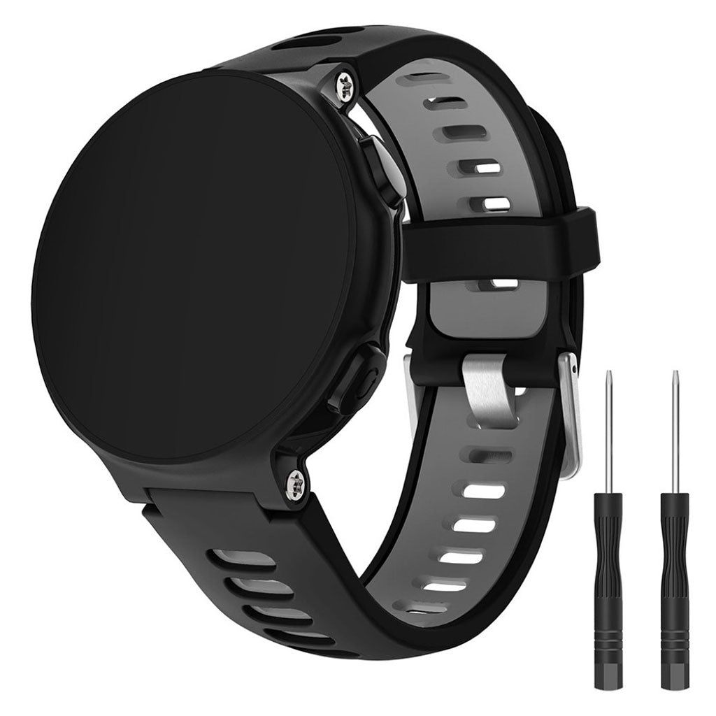Rigtigt holdbart Universal Garmin Silikone Rem - Sort#serie_2