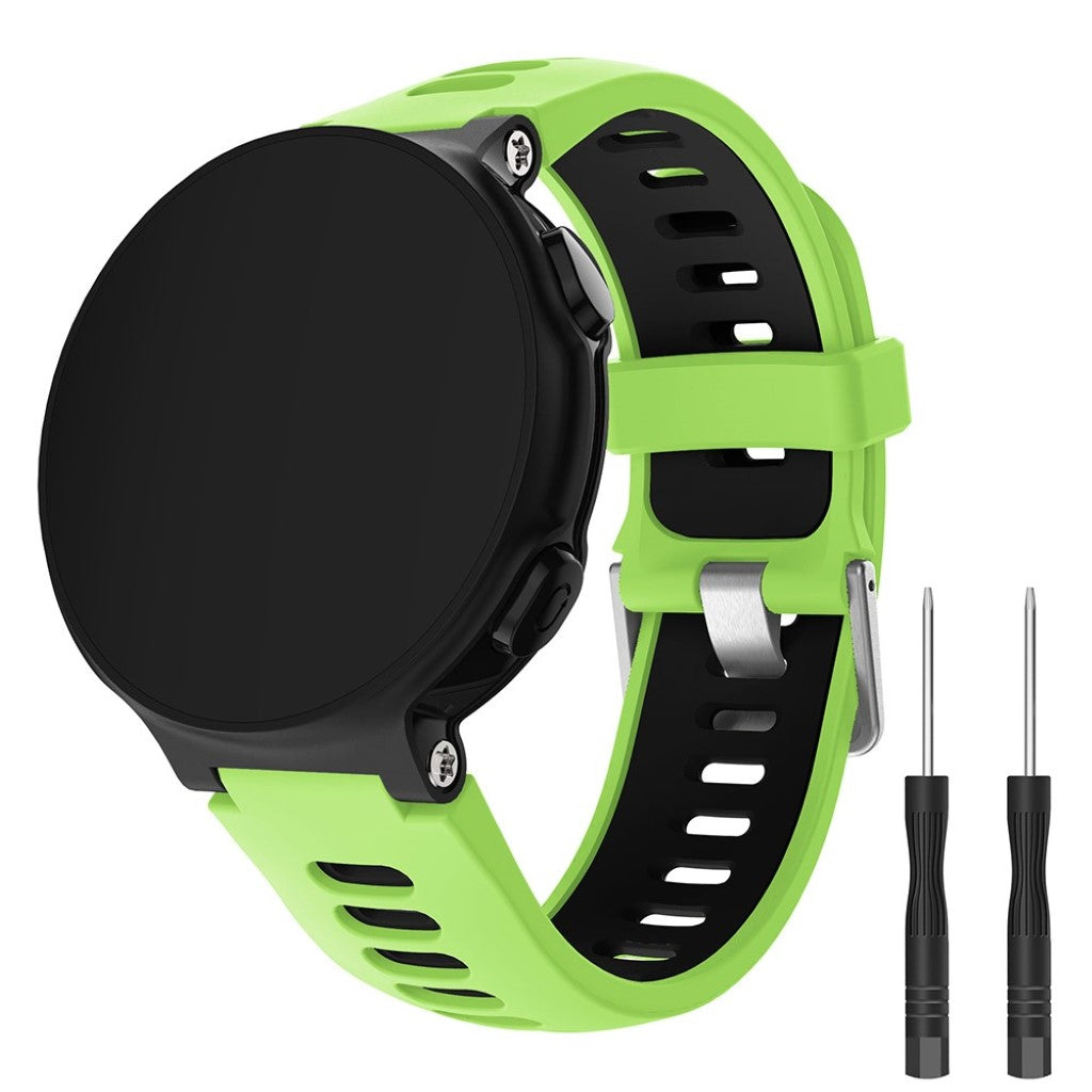 Rigtigt holdbart Universal Garmin Silikone Rem - Grøn#serie_5