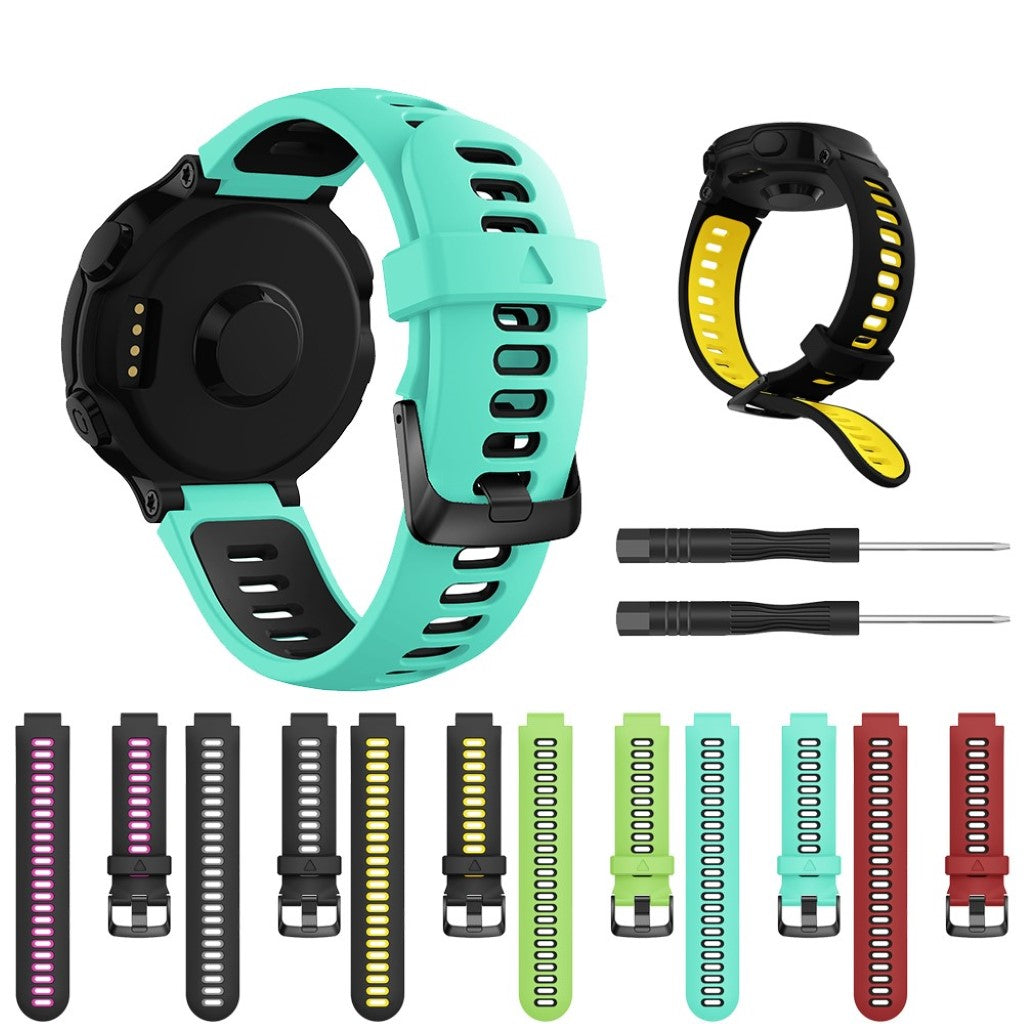 Rigtigt sejt Universal Garmin Silikone Rem - Rød#serie_1