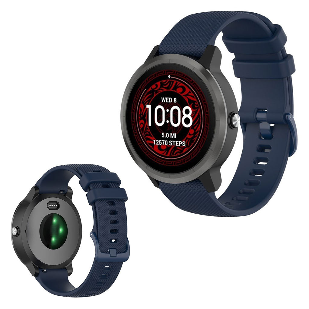  Garmin Vivoactive 3 / Garmin Vivoactive 3 Music Silikone Rem - Blå#serie_10