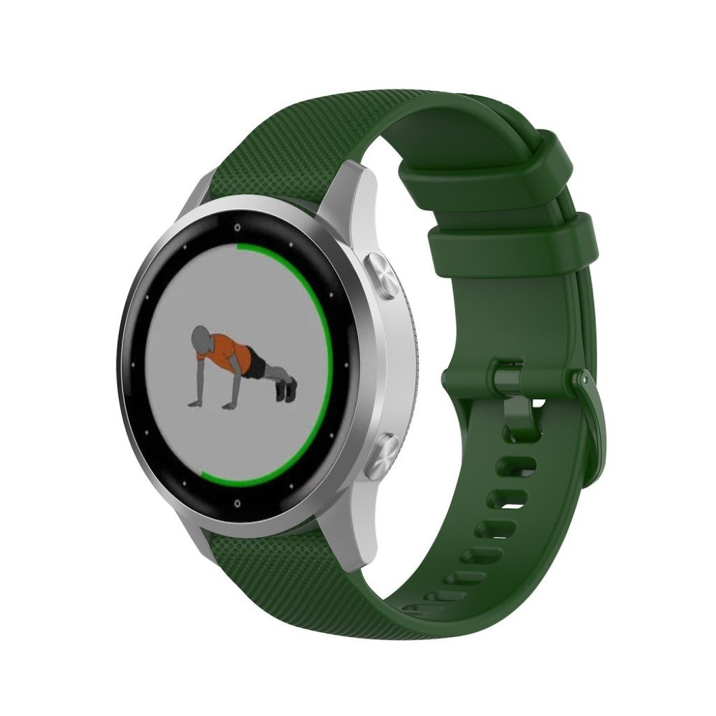Fed Garmin Vivomove 3S / Garmin Vivoactive 4S Silikone Rem - Grøn#serie_9