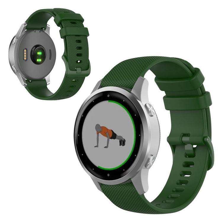Fed Garmin Vivomove 3S / Garmin Vivoactive 4S Silikone Rem - Grøn#serie_9