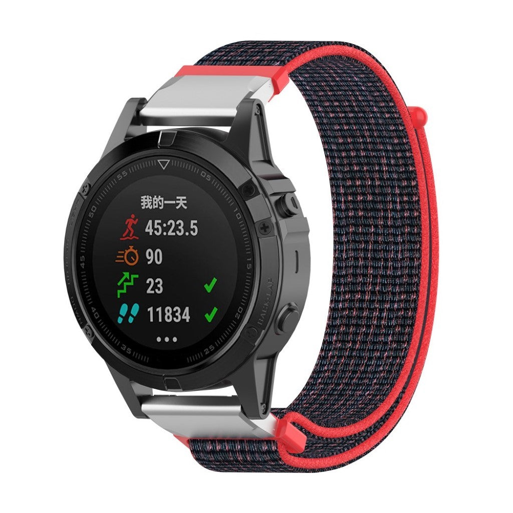 Fremragende Garmin Fenix 6 / Garmin Fenix 5 Nylon Rem - Flerfarvet#serie_6