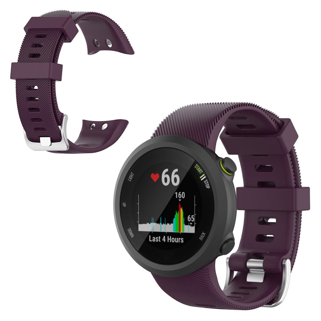  Garmin Forerunner 45 / Garmin Forerunner 45S Silikone Rem - Lilla#serie_10