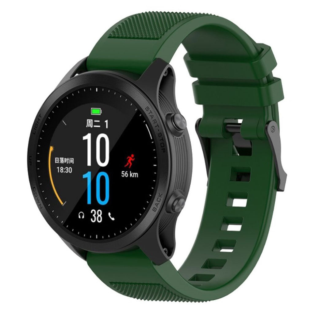 Meget fint Universal Garmin Silikone Rem - Grøn#serie_6