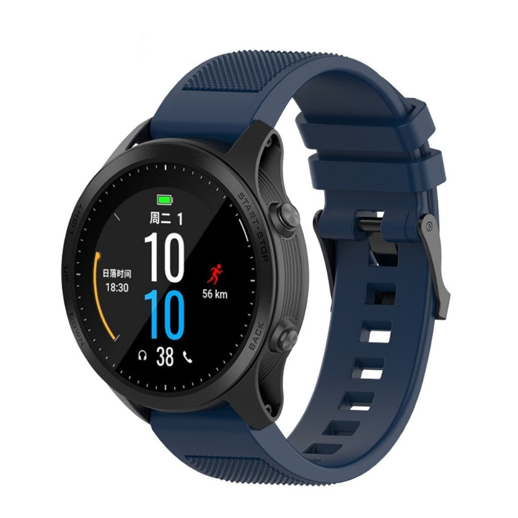 Meget fint Universal Garmin Silikone Rem - Blå#serie_9