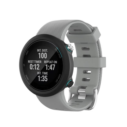 Rigtigt kønt Universal Garmin Silikone Rem - Sølv#serie_3