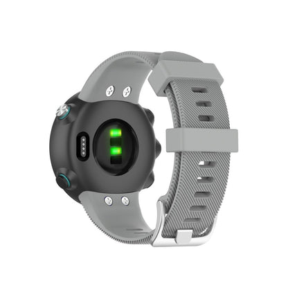 Rigtigt kønt Universal Garmin Silikone Rem - Sølv#serie_3