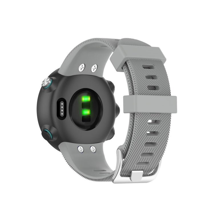 Rigtigt kønt Universal Garmin Silikone Rem - Sølv#serie_3
