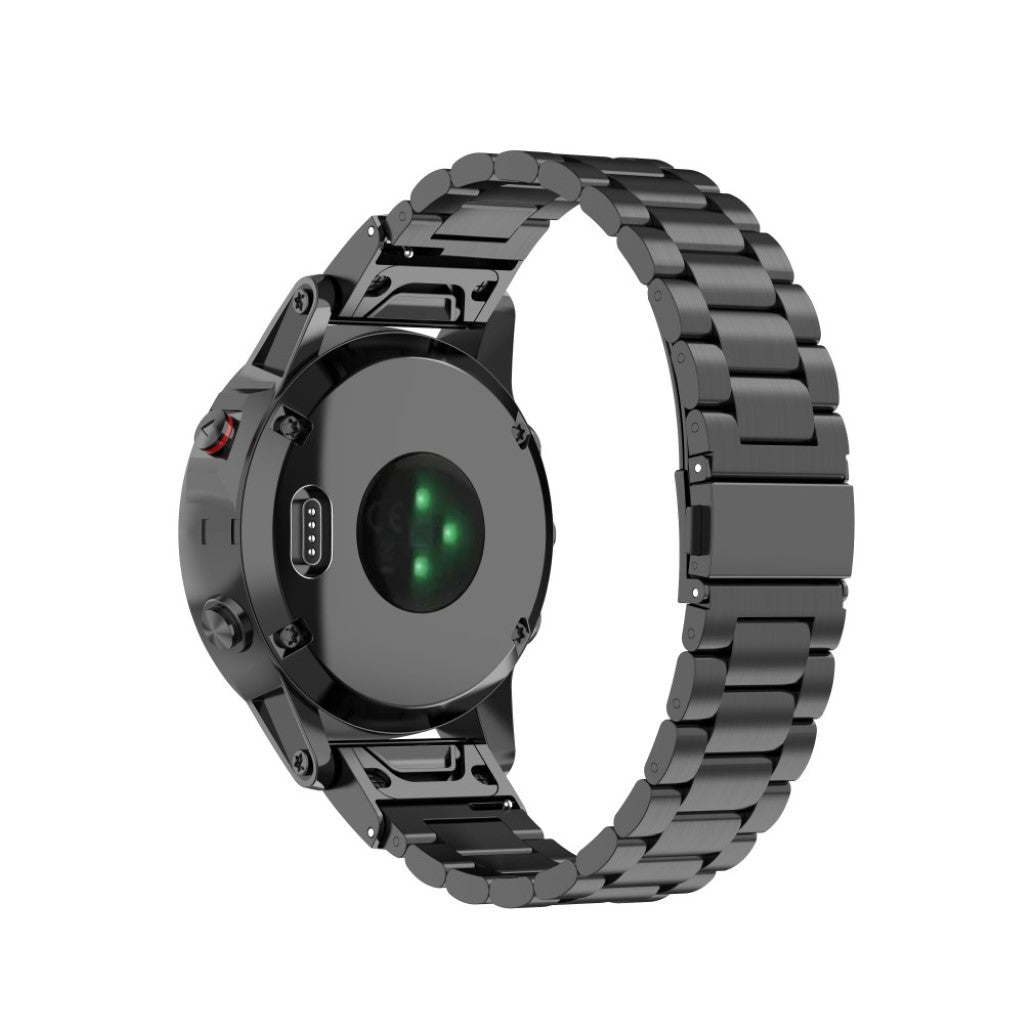 Meget sejt Universal Garmin Metal Rem - Sort#serie_1