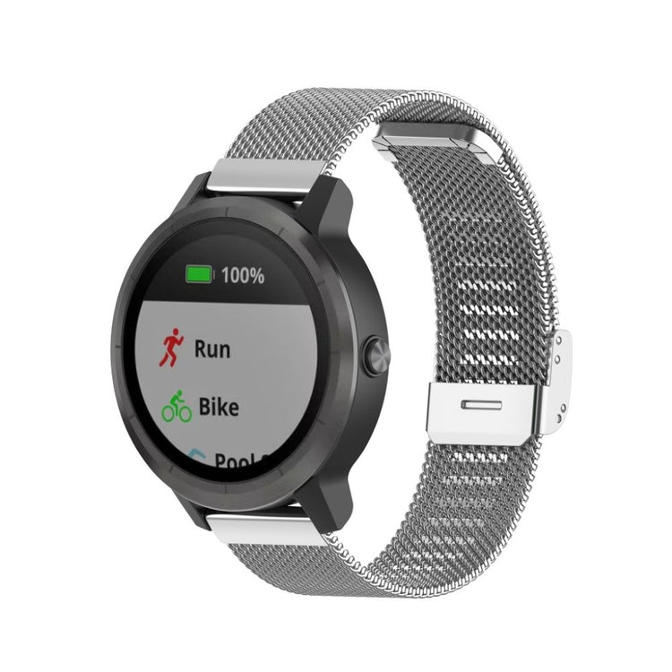 Rigtigt cool Universal Garmin Metal Rem - Sølv#serie_7
