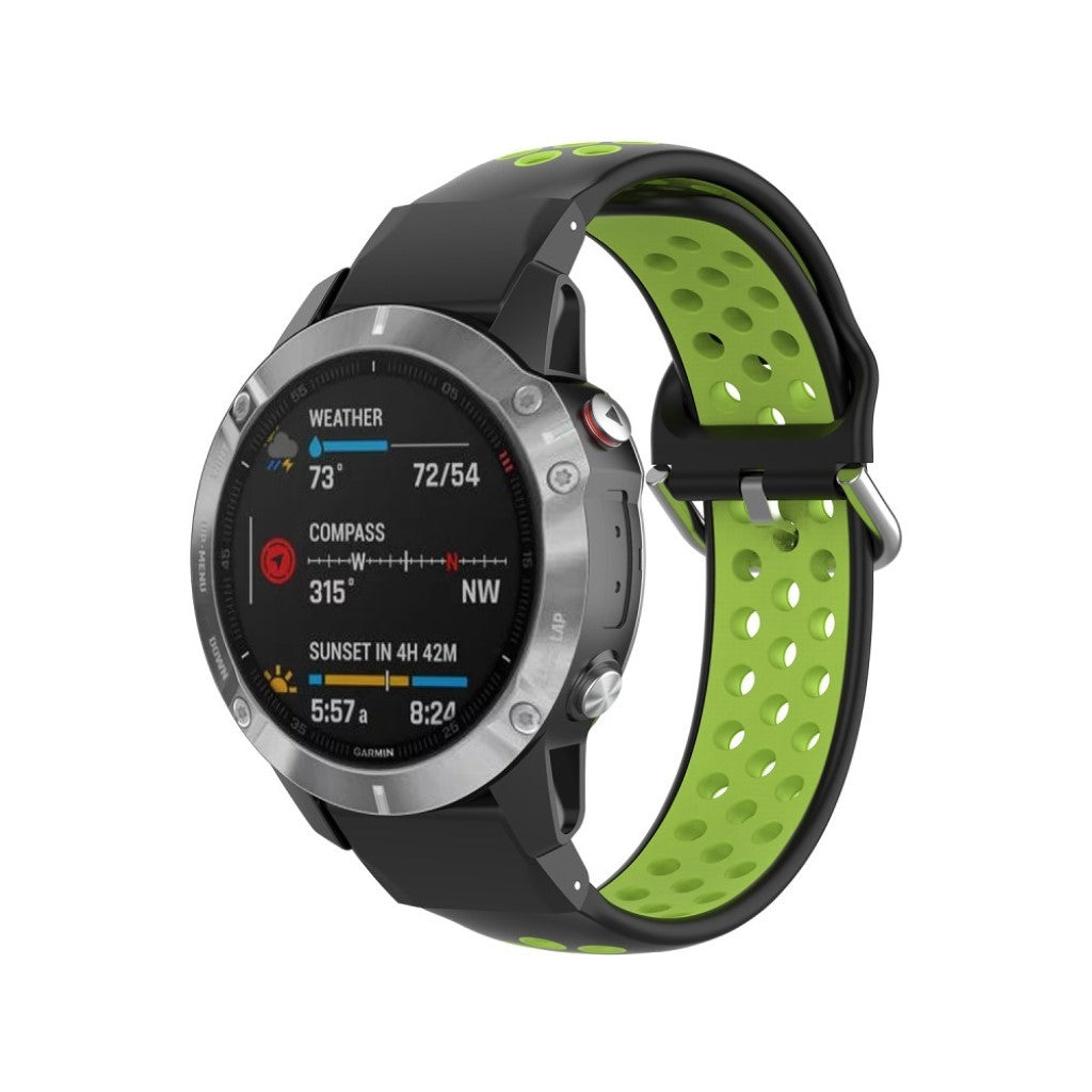 Rigtigt skøn Universal Garmin Silikone Rem - Grøn#serie_1