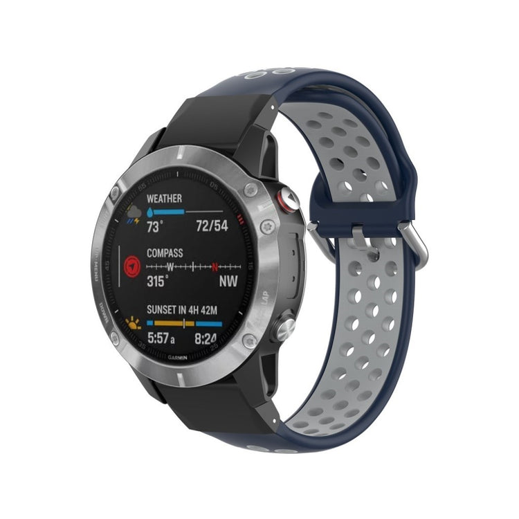 Rigtigt skøn Universal Garmin Silikone Rem - Blå#serie_14
