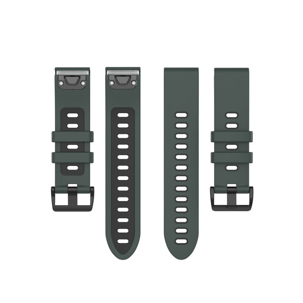 Meget cool Garmin Fenix 6S / Garmin Fenix 5S Silikone Rem - Grøn#serie_2