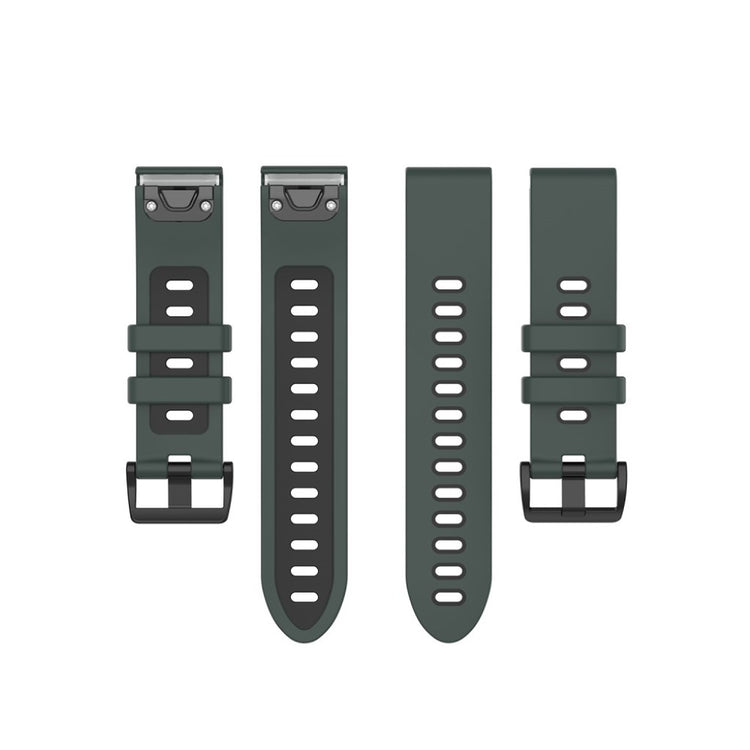 Meget cool Garmin Fenix 6S / Garmin Fenix 5S Silikone Rem - Grøn#serie_2