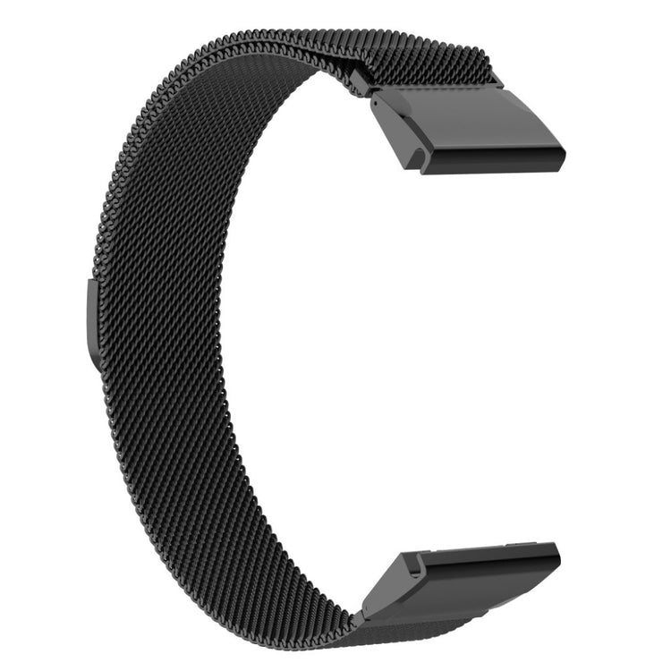Stilfuld Garmin Fenix 5X / Garmin Tactix Charlie Metal Rem - Sort#serie_4