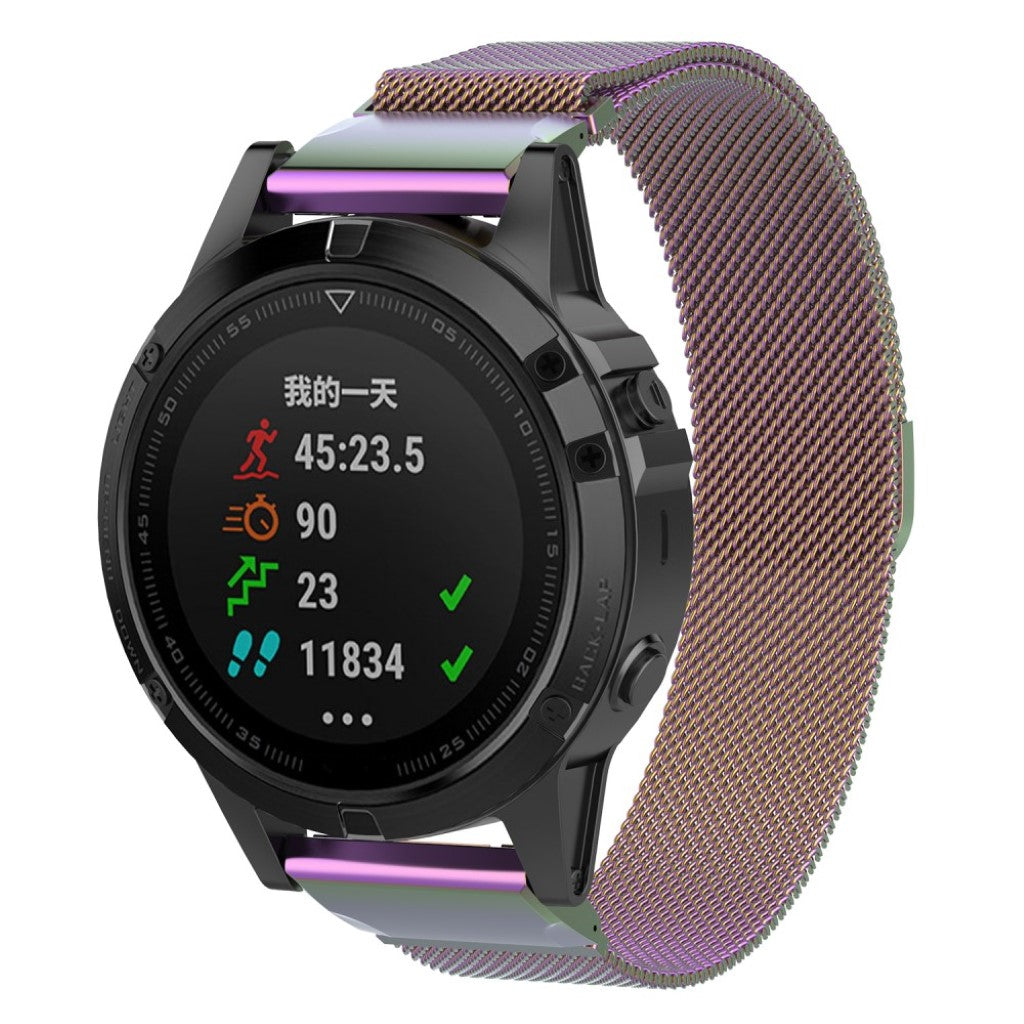 Fremragende Garmin Fenix 5 Metal Rem - Flerfarvet#serie_1