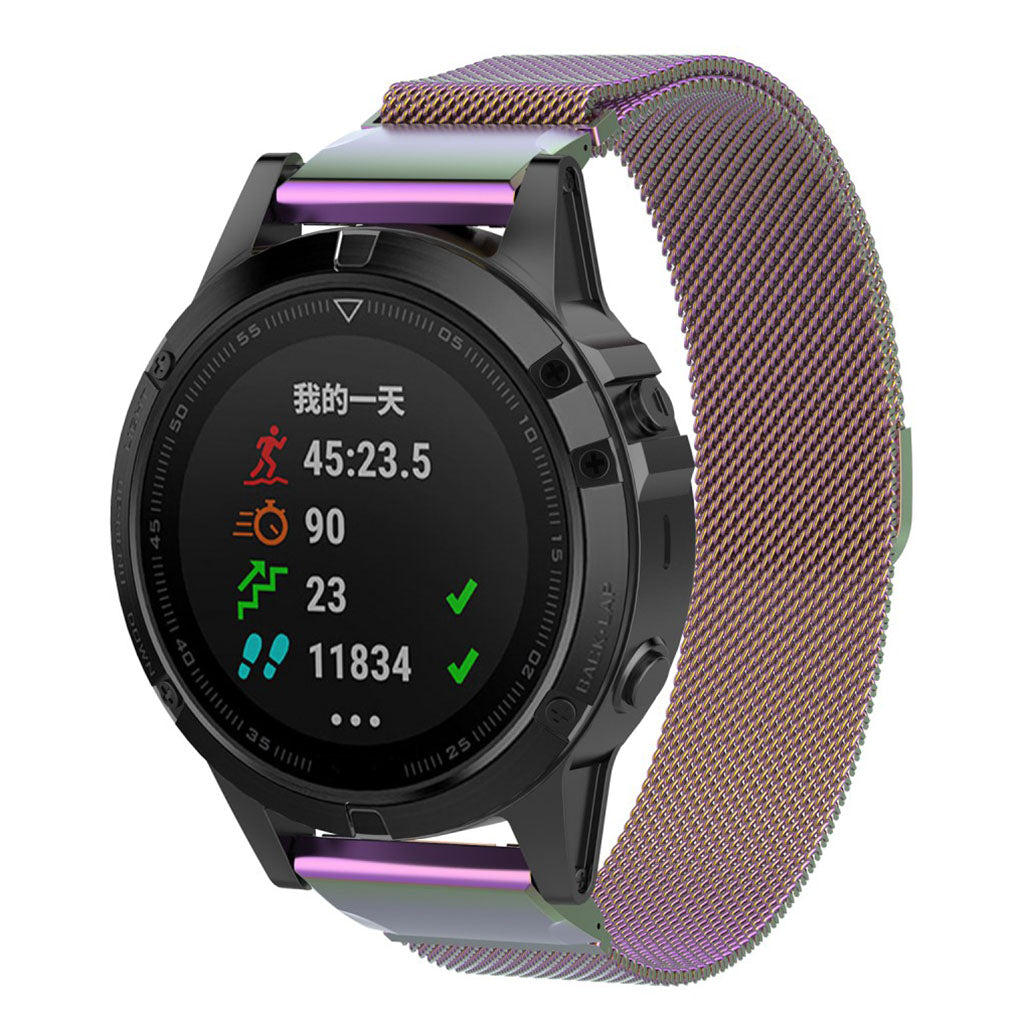Fremragende Garmin Fenix 5 Metal Rem - Flerfarvet#serie_1