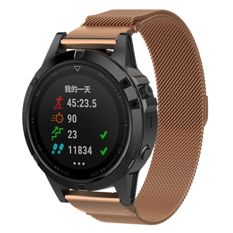 Fremragende Garmin Fenix 5 Metal Rem - Flerfarvet#serie_2