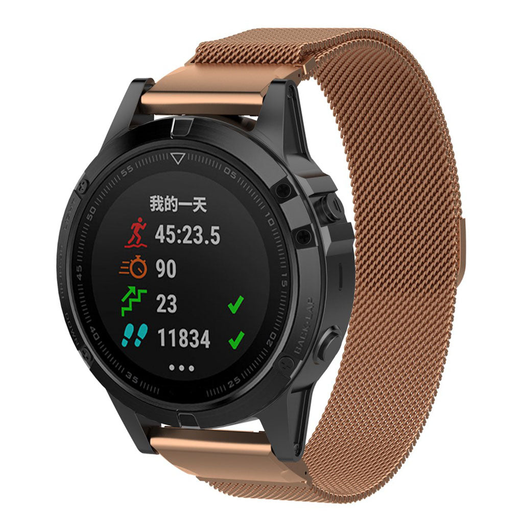 Fremragende Garmin Fenix 5 Metal Rem - Flerfarvet#serie_2
