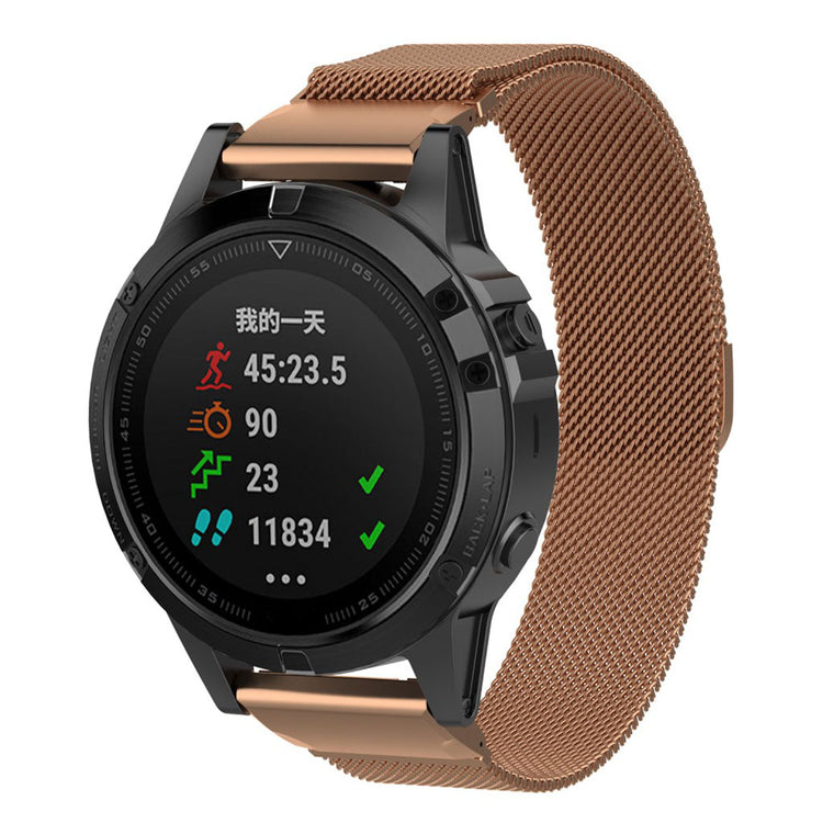 Fremragende Garmin Fenix 5 Metal Rem - Flerfarvet#serie_2
