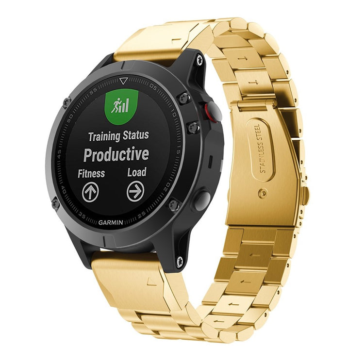 Mega godt Garmin Fenix 5 Metal Rem - Guld#serie_4