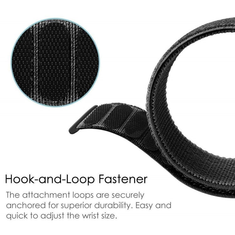 Cool Garmin Fenix 5 Nylon Rem - Sort#serie_016