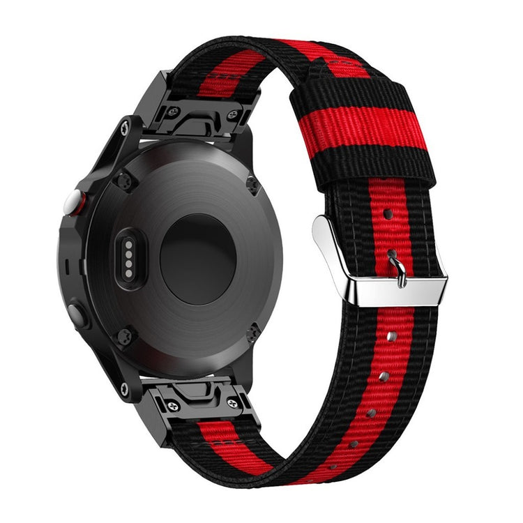 Helt vildt skøn Garmin Fenix 5 Nylon Rem - Sort#serie_1