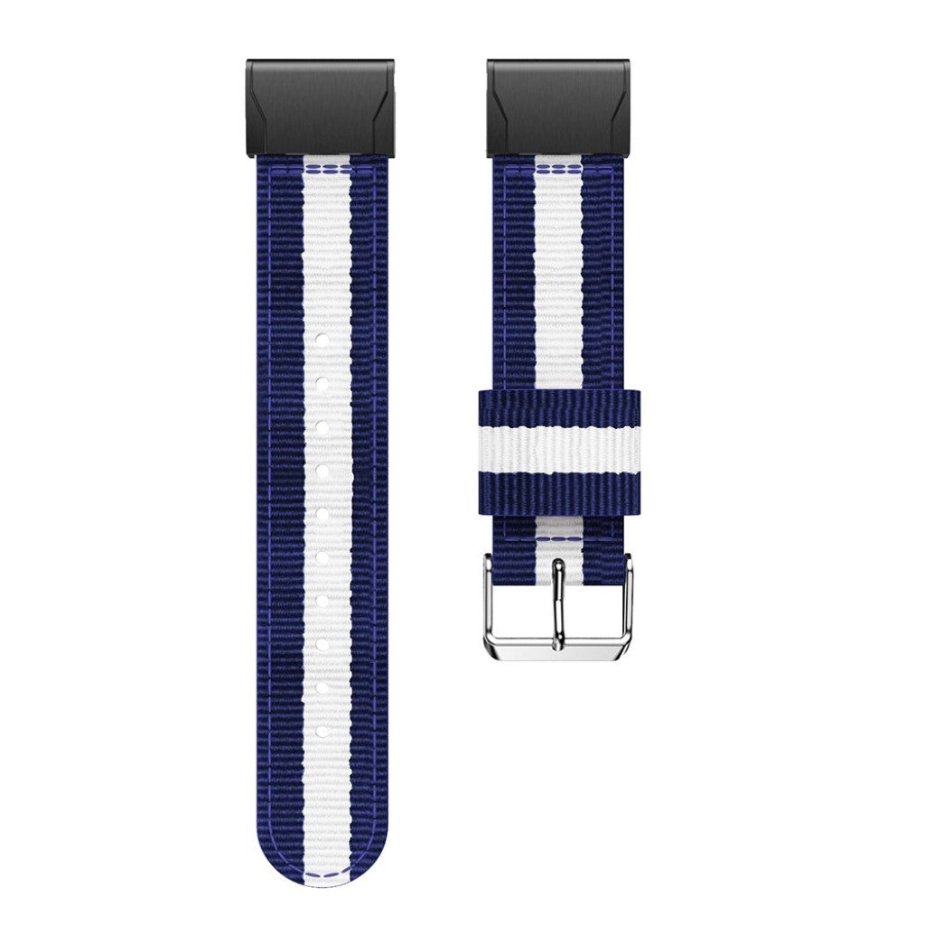 Helt vildt skøn Garmin Fenix 5 Nylon Rem - Blå#serie_5
