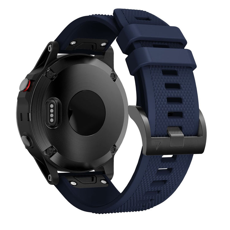 Super sejt Garmin Fenix 5 Silikone Rem - Blå#serie_11