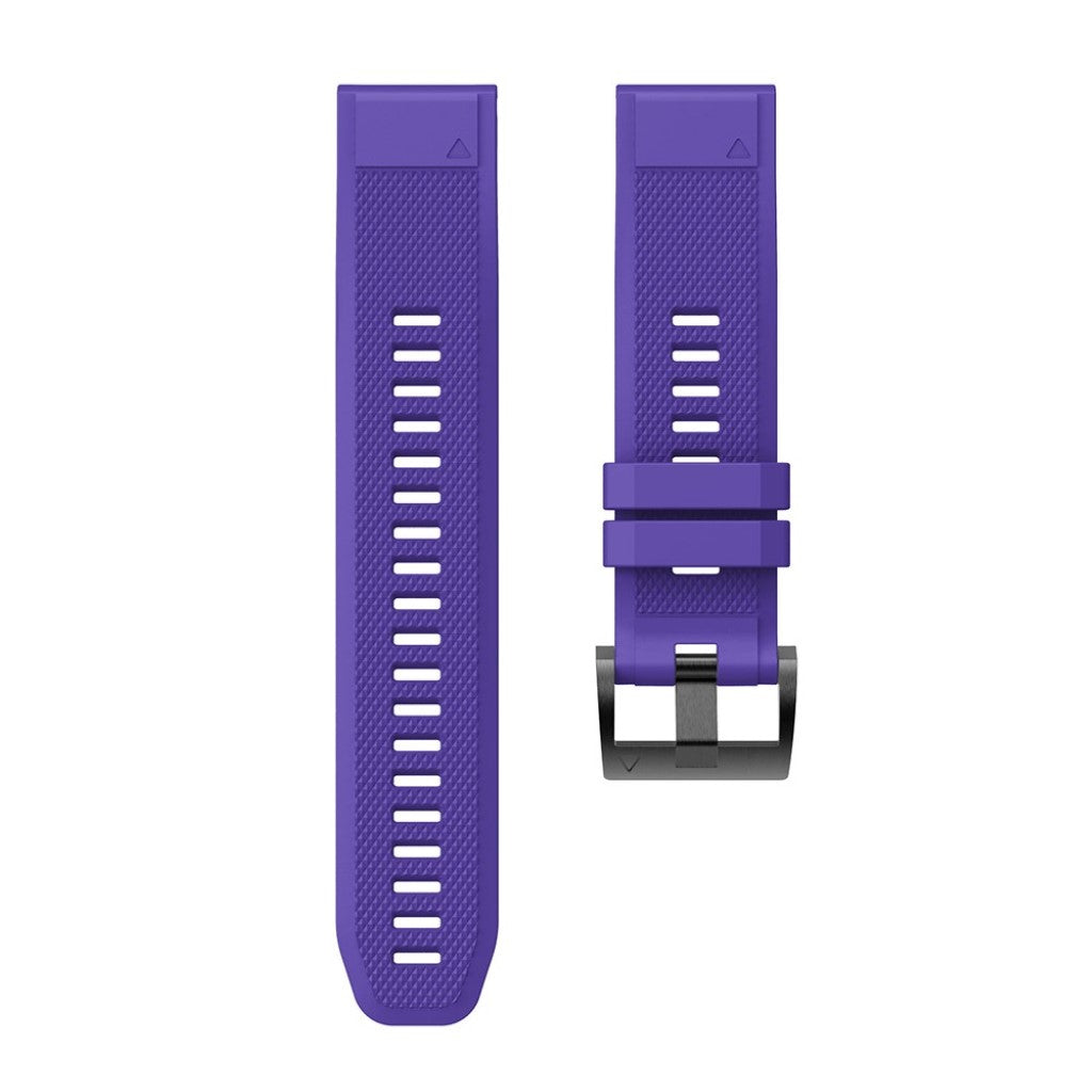 Super sejt Garmin Fenix 5 Silikone Rem - Lilla#serie_12