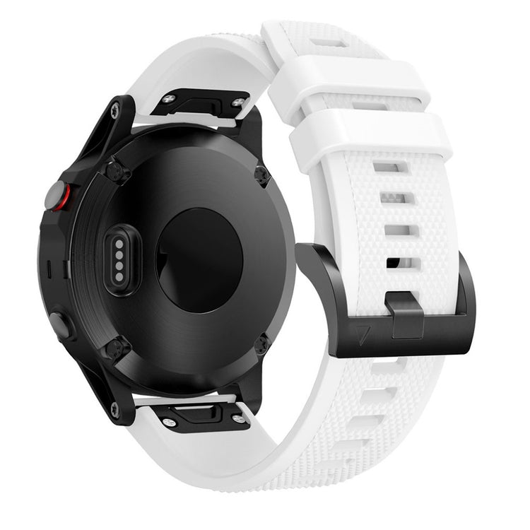 Super sejt Garmin Fenix 5 Silikone Rem - Hvid#serie_2