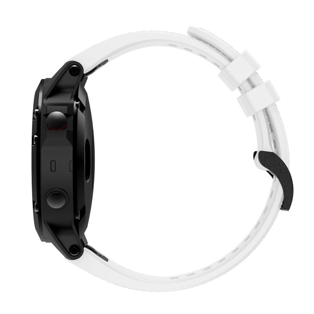 Super sejt Garmin Fenix 5 Silikone Rem - Hvid#serie_2