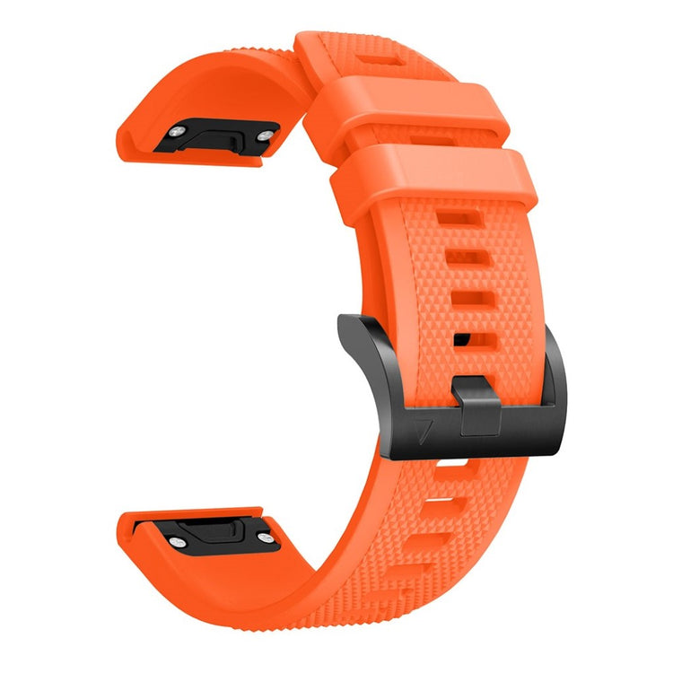 Super sejt Garmin Fenix 5 Silikone Rem - Orange#serie_4