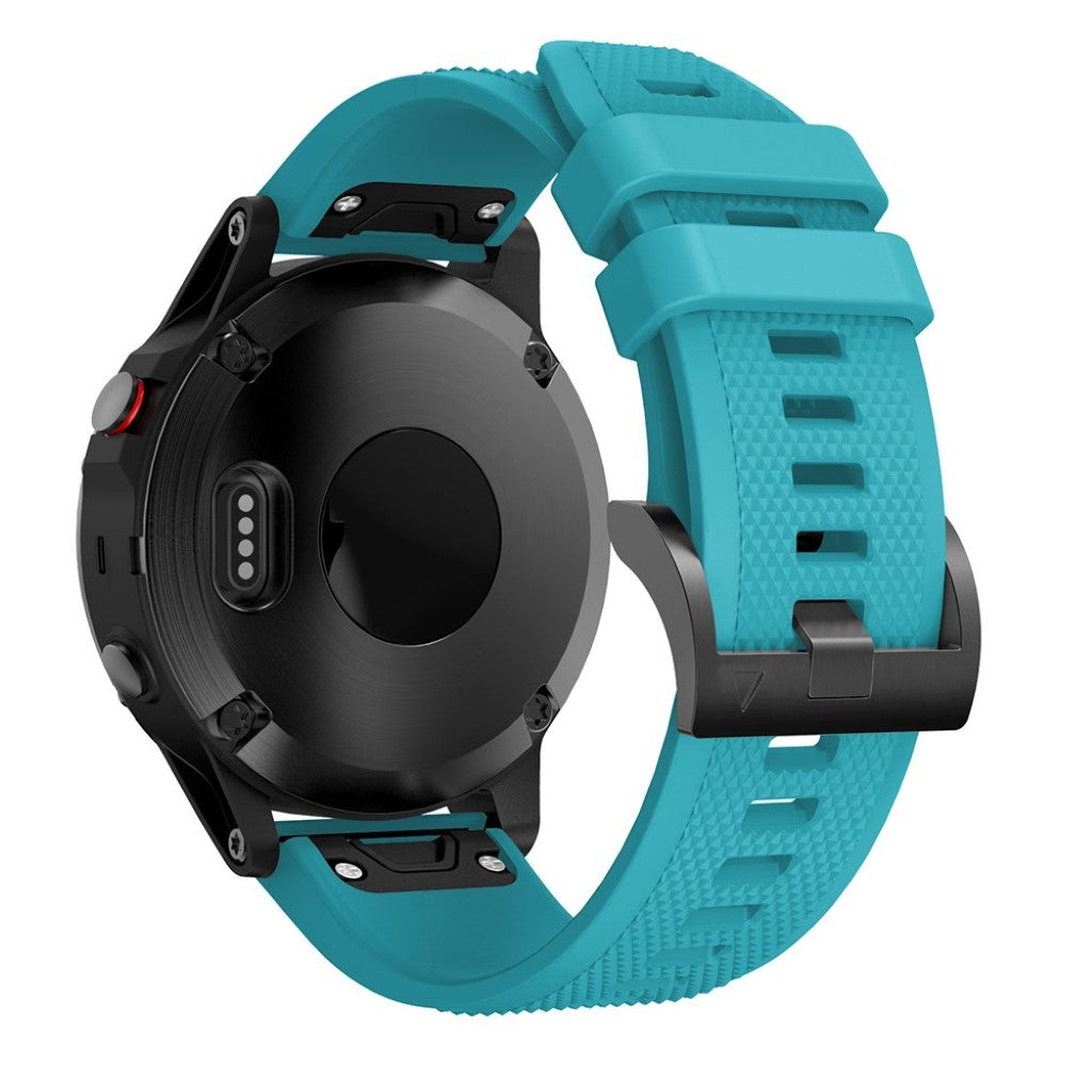 Super sejt Garmin Fenix 5 Silikone Rem - Blå#serie_5