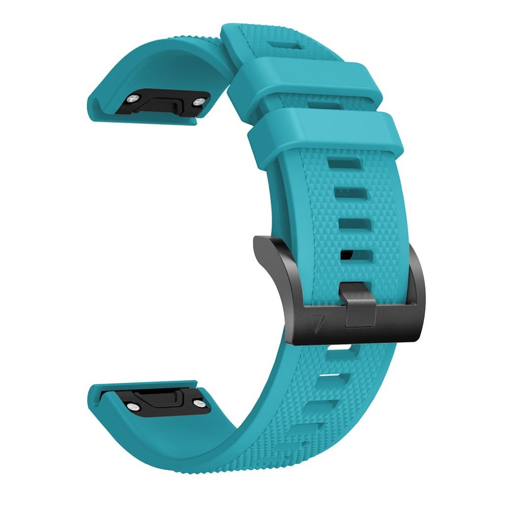 Super sejt Garmin Fenix 5 Silikone Rem - Blå#serie_5
