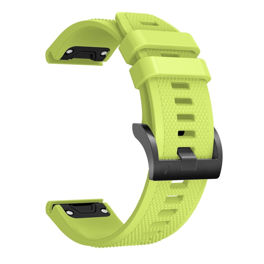 Super sejt Garmin Fenix 5 Silikone Rem - Grøn#serie_8
