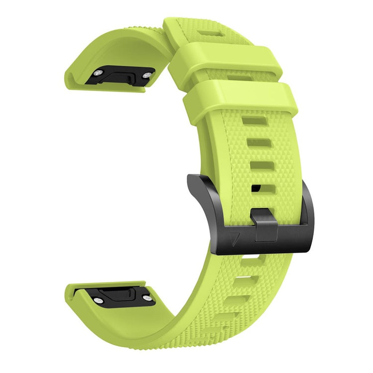 Super sejt Garmin Fenix 5 Silikone Rem - Grøn#serie_8