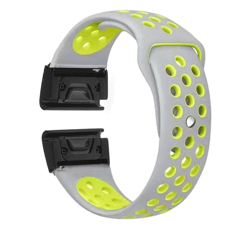 Udsøgt Garmin Fenix 5X / Garmin Tactix Charlie Silikone Rem - Sølv#serie_10