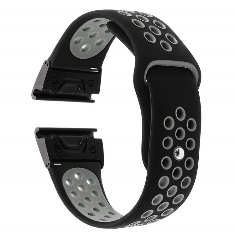 Udsøgt Garmin Fenix 5X / Garmin Tactix Charlie Silikone Rem - Sølv#serie_5