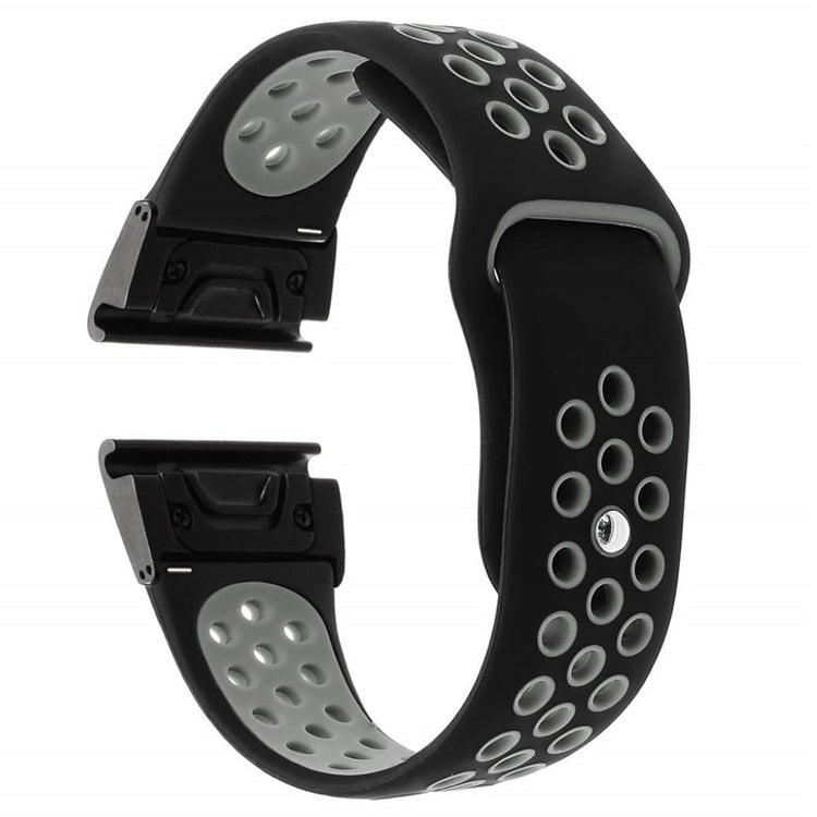 Udsøgt Garmin Fenix 5X / Garmin Tactix Charlie Silikone Rem - Sølv#serie_5
